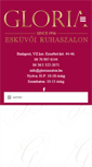 Mobile Screenshot of gloriaszalon.hu